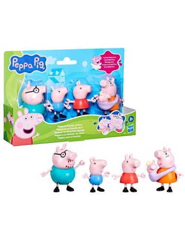 Set de Figuras Peppa Pig  Peppa y su Familia de Cinco