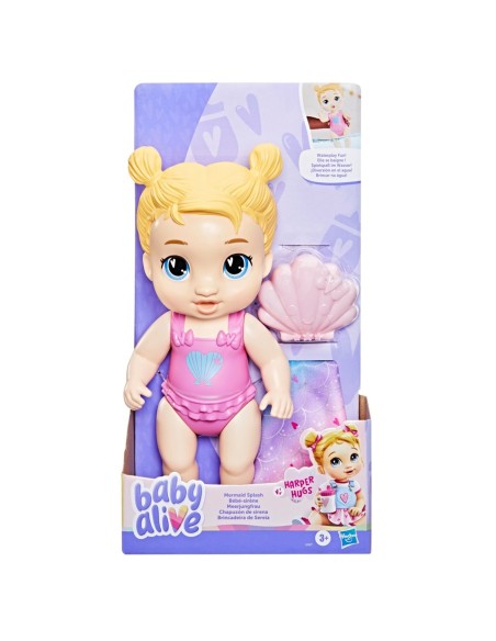Muñeeca Baby Alive Chapuzón de Sirena Harper Hugs