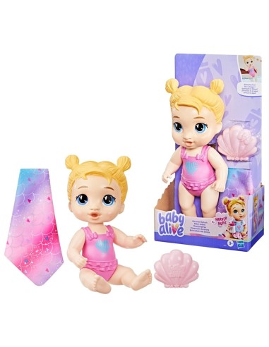 Muñeeca Baby Alive Chapuzón de Sirena Harper Hugs