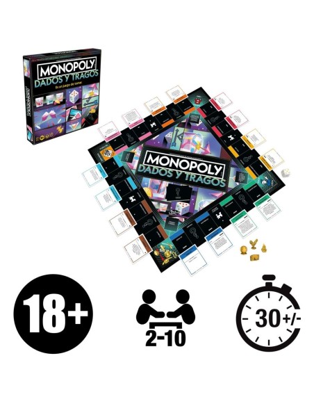 Juego de Mesa Monopoly Tragos y Dados Juego de Mesa Monopoly Tragos y Dados