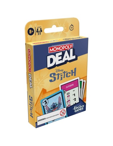 Juego de Mesa Monopoly Deal Edición Disney Stitch
