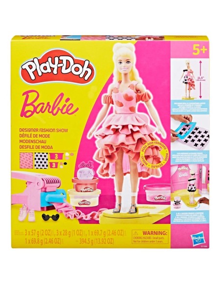 Set de Masa Moldeable Play Doh Barbie Crea Ropa para Muñecas Set de Masa Moldeable Play Doh Barbie Crea Ropa para Muñecas