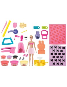 Set de Masa Moldeable Play Doh Barbie Crea Ropa para Muñecas 2
