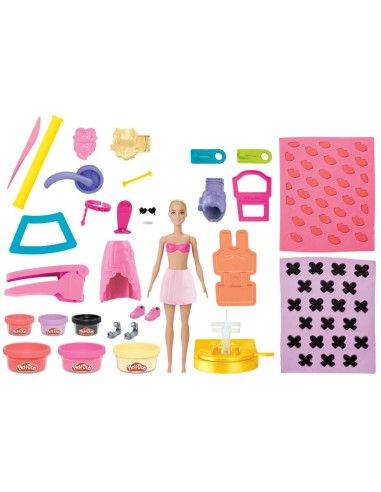 Set de Masa Moldeable Play Doh Barbie Crea Ropa para Muñecas