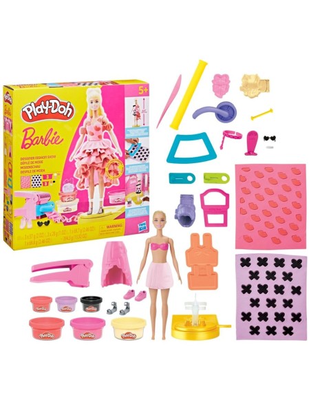 Set de Masa Moldeable Play Doh Barbie Crea Ropa para Muñecas Set de Masa Moldeable Play Doh Barbie Crea Ropa para Muñecas