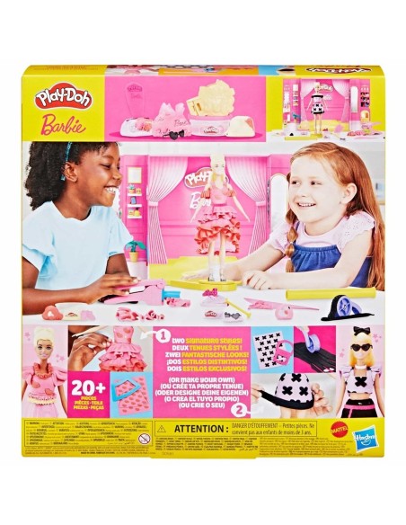 Set de Masa Moldeable Play Doh Barbie Crea Ropa para Muñecas Set de Masa Moldeable Play Doh Barbie Crea Ropa para Muñecas