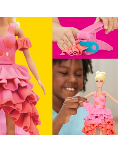 Set de Masa Moldeable Play Doh Barbie Crea Ropa para Muñecas Set de Masa Moldeable Play Doh Barbie Crea Ropa para Muñecas