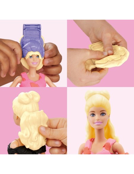 Set de Masa Moldeable Play Doh Barbie Crea Ropa para Muñecas Set de Masa Moldeable Play Doh Barbie Crea Ropa para Muñecas