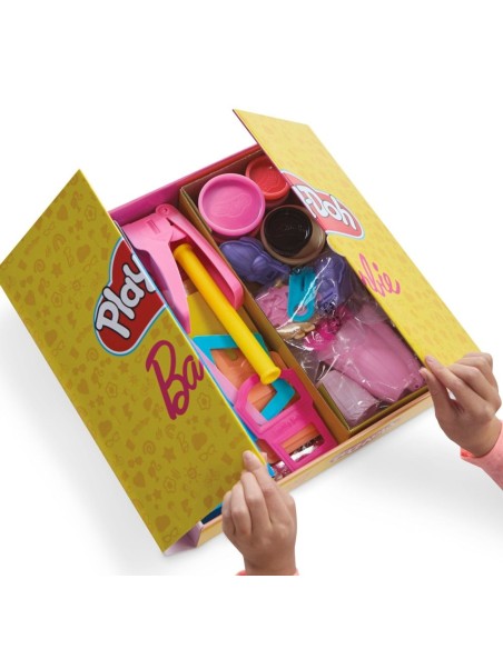 Set de Masa Moldeable Play Doh Barbie Crea Ropa para Muñecas Set de Masa Moldeable Play Doh Barbie Crea Ropa para Muñecas
