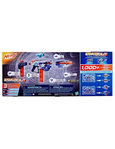 Lanzador Nerf Loadout Galactic Commander 48 Dardos