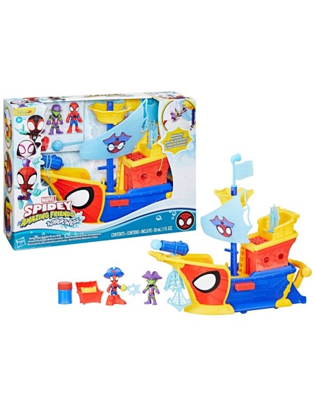 Set SHAF Water-Webs Barco Pirata con Telarañas y Burbujas