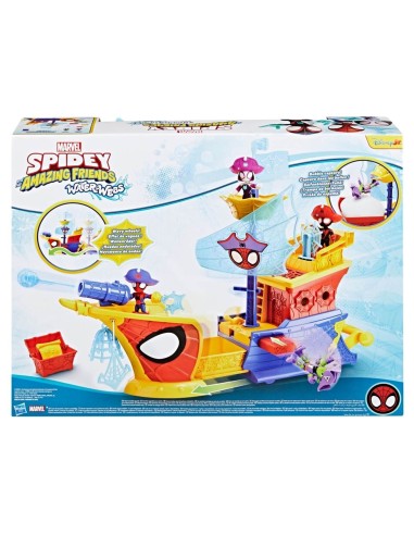 Set SHAF Water-Webs Barco Pirata con Telarañas y Burbujas