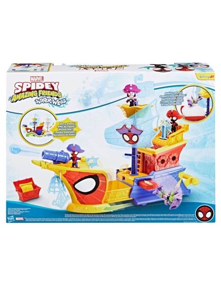 Set SHAF Water-Webs Barco Pirata con Telarañas y Burbujas