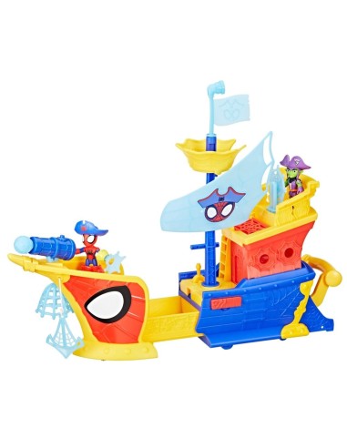 Set SHAF Water-Webs Barco Pirata con Telarañas y Burbujas