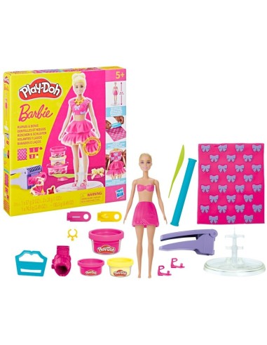 Play-Doh Barbie, Set de muñeca Volantes y lazos