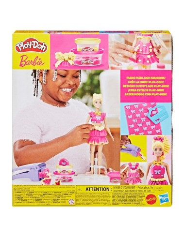 Play-Doh Barbie, Set de muñeca Volantes y lazos