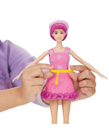 Play-Doh Barbie, Set de muñeca Corazones y cabellos