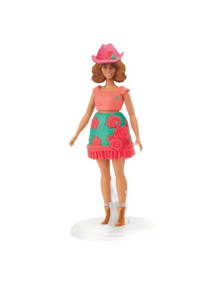 Play-Doh Barbie, Set de muñeca Rosas y cerquillos