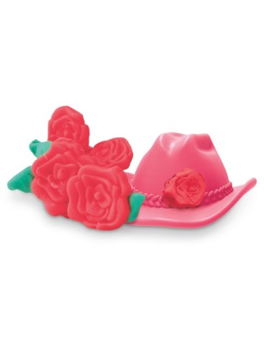 Play-Doh Barbie, Set de muñeca Rosas y cerquillos
