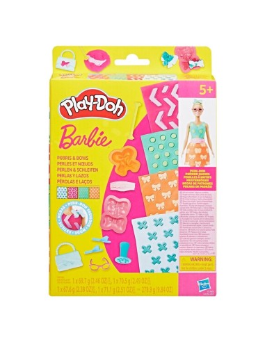Play-Doh Barbie, Pack de accesorios Perlas y lazos
