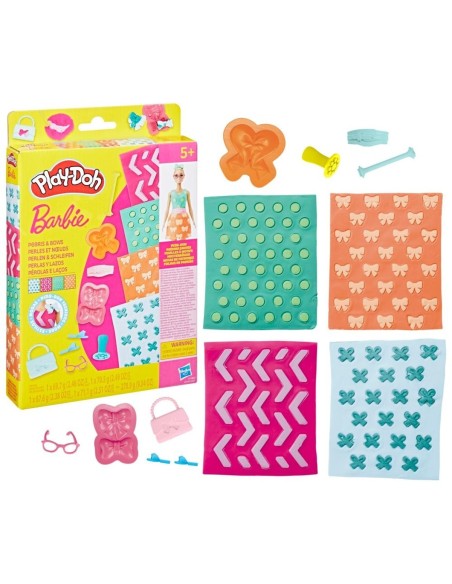 Play-Doh Barbie, Pack de accesorios Perlas y lazos