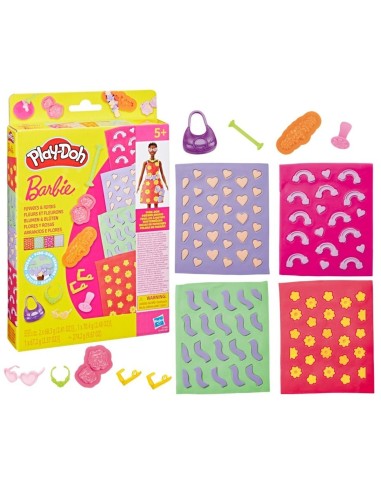 Play-Doh Barbie, Pack de accesorios Flores y rosas