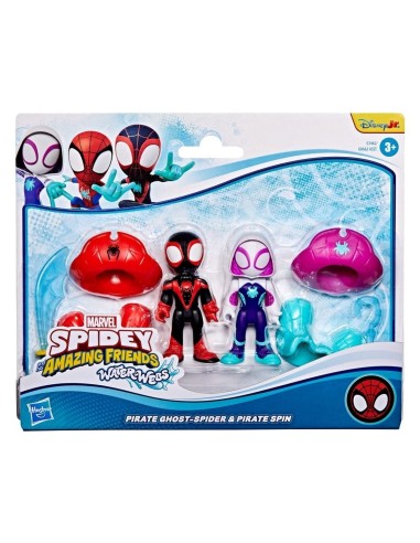 Marvel Spidey and his Amazing Friends Water-Webs Miles "Spin" Morales y Ghost-Spider