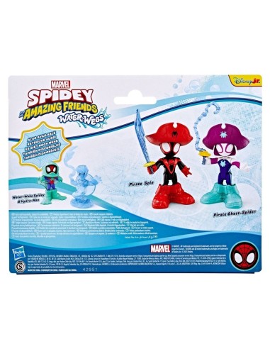 Marvel Spidey and his Amazing Friends Water-Webs Miles "Spin" Morales y Ghost-Spider