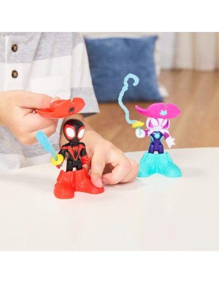 Marvel Spidey and his Amazing Friends Water-Webs Miles "Spin" Morales y Ghost-Spider