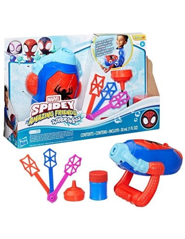 Spidey and his Amazing Friends Water-Webs Lanzaburbujas Electrónico