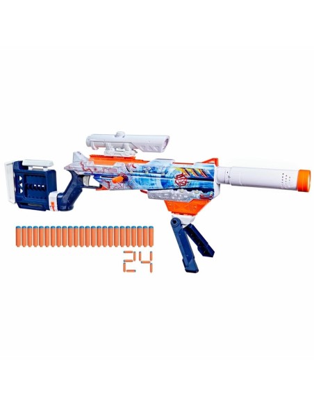 NERF LOADOUT - ARCTIC ZEROSTRIKER - LANZADOR DE DARDOS DE ESPUMA Y 24 DARDOS NERF N1