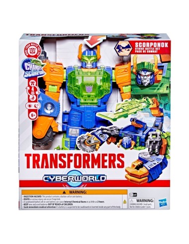 Transformers CYBERWORLD Set de Batalla y Ataque Scorponok