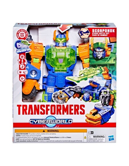 Transformers CYBERWORLD Set de Batalla y Ataque Scorponok