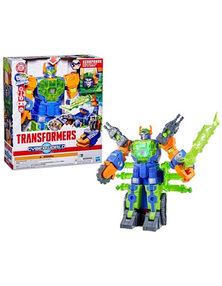 Transformers CYBERWORLD Set de Batalla y Ataque Scorponok