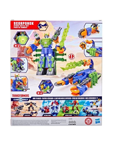 Transformers CYBERWORLD Set de Batalla y Ataque Scorponok