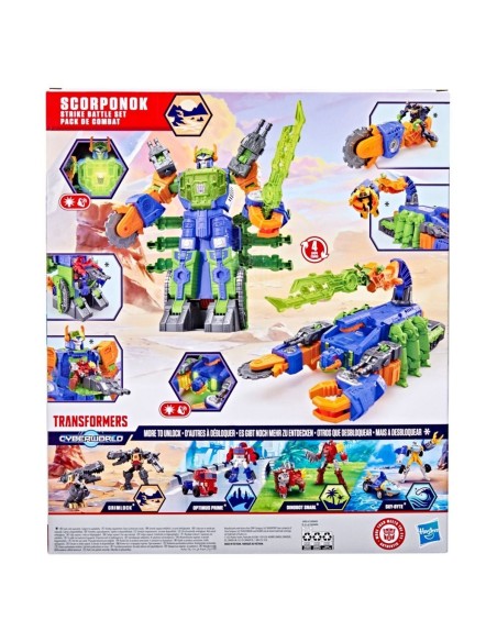 Transformers CYBERWORLD Set de Batalla y Ataque Scorponok