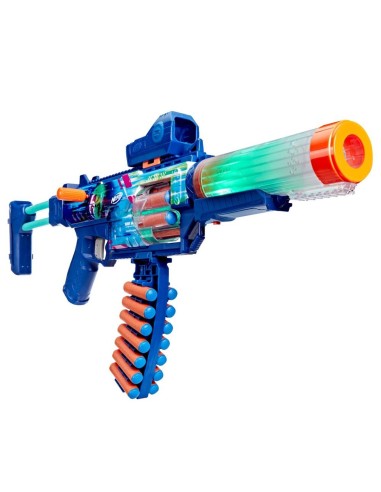 NERF LOADOUT - CYBERLIGHT GHOST - LANZADOR D E DARDOS DE ESPUMA Y 24 DARDOS NERF N1