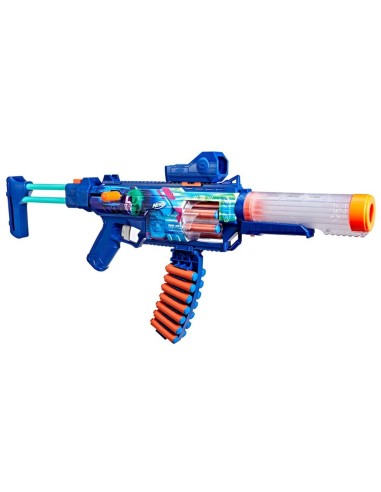 NERF LOADOUT - CYBERLIGHT GHOST - LANZADOR D E DARDOS DE ESPUMA Y 24 DARDOS NERF N1