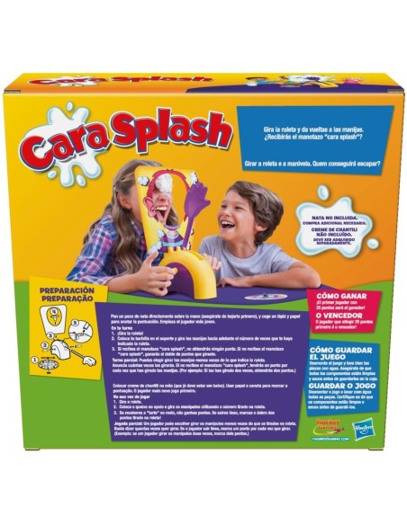 JUEGO DE CARA DE PASTEL - JUEGO DE MESA FAMILIAR DE CREMA BATIDA PARA NIÑOS