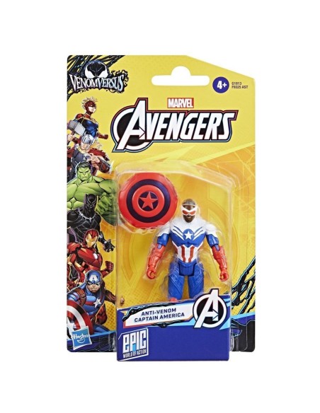 Marvel Avengers, VenomVersus, Epic World of Action, Figura de acción de Anti-Venom Capitán América
