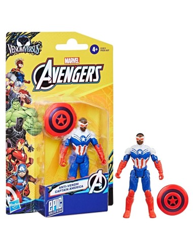 Marvel Avengers, VenomVersus, Epic World of Action, Figura de acción de Anti-Venom Capitán América