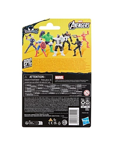 Marvel Avengers, VenomVersus, Epic World of Action, Figura de acción de Anti-Venom Black Panther