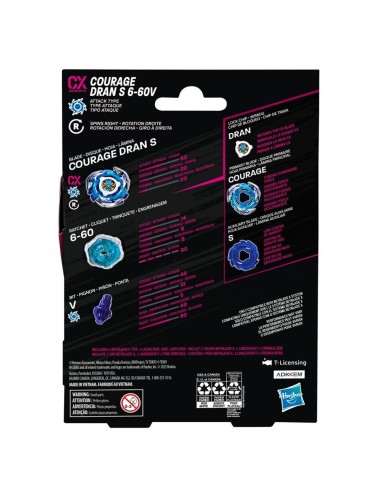 Beyblade X, Kit inicial Courage Dran S 6-60V CX