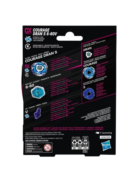 Beyblade X, Kit inicial Courage Dran S 6-60V CX