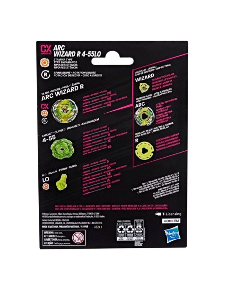Beyblade X, Kit inicial Arc Wizard R 4-55LO CX