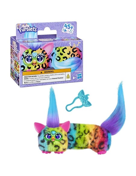 PELUCHE ELECTRÓNICO FURBY DJ FURBLETS RAIN-BOW-KAT