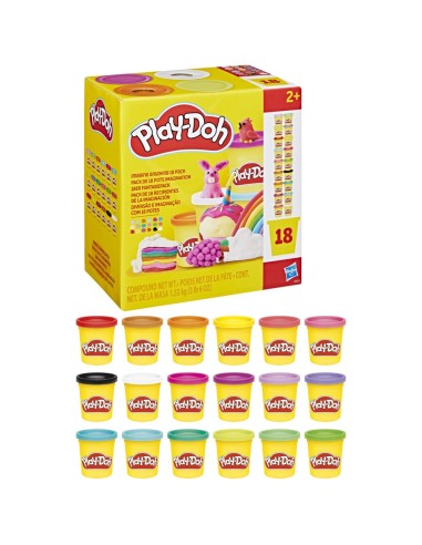 PLAY-DOH IMAGINE ANYTHING  PACK DE 18