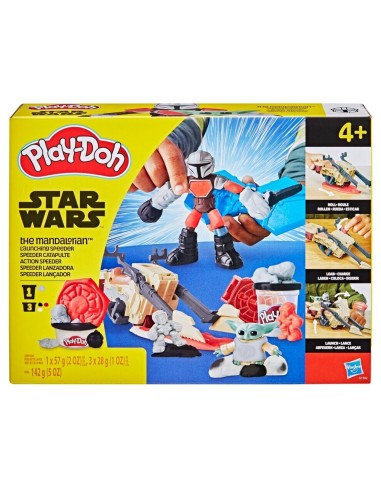 PLAY-DOH STAR WARS: THE MANDALORIAN  SPEEDER LANZADORA