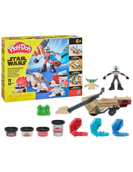 PLAY-DOH STAR WARS: THE MANDALORIAN  SPEEDER LANZADORA
