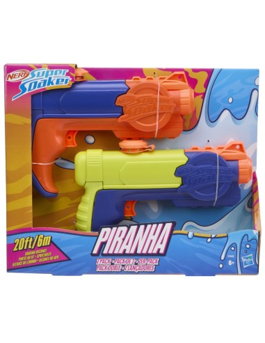 NERF SUPER SOAKER PIRANHA  PACK DOBLE